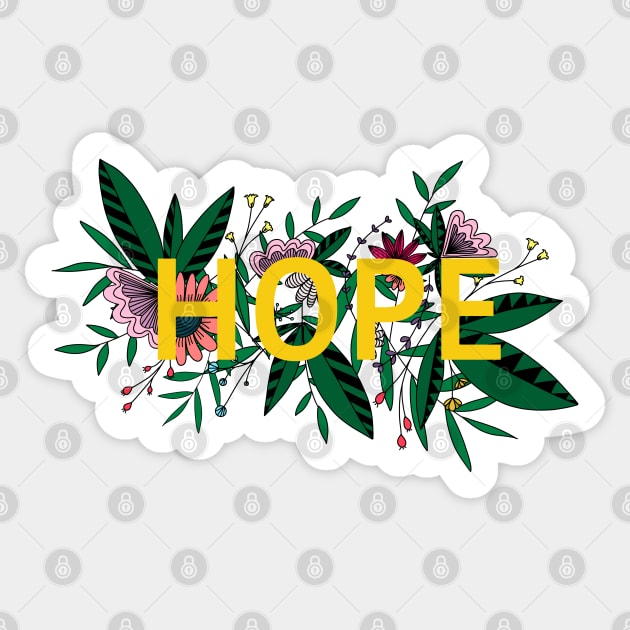 Hope flower design Sticker by FEMM